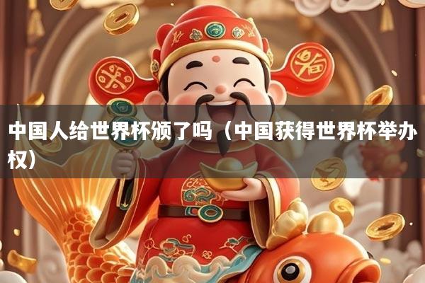 中国人给世界杯颁了吗（中国获得世界杯举办权）