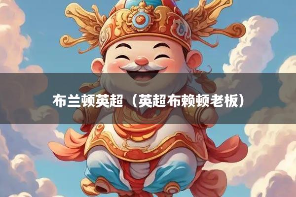 布兰顿英超（英超布赖顿老板）